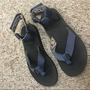 Teva flip flops with velcro strap